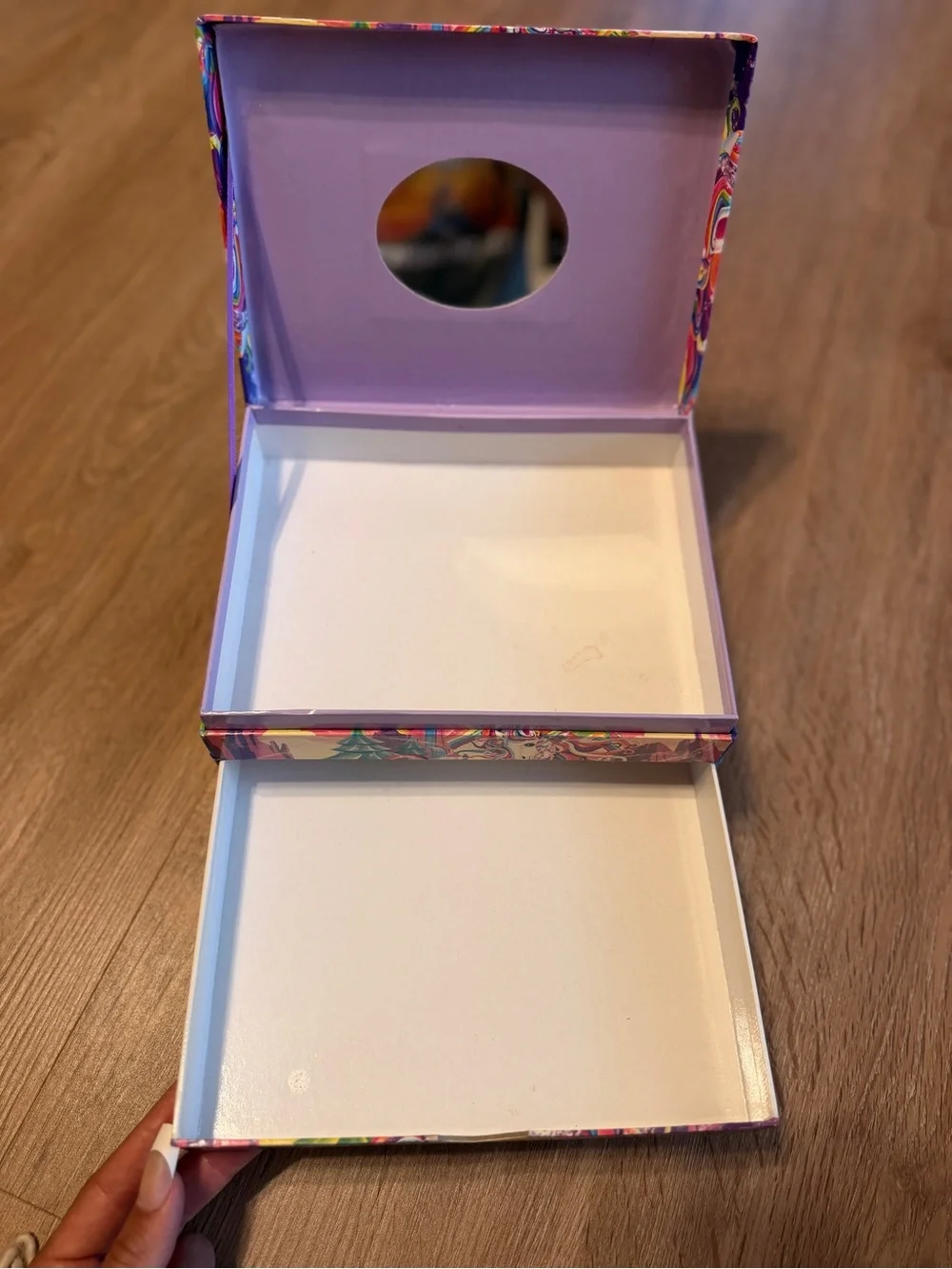 Lisa Frank Vintage Y2K Rainbow Unicorn Jewelry Organizing Cosmetic Box